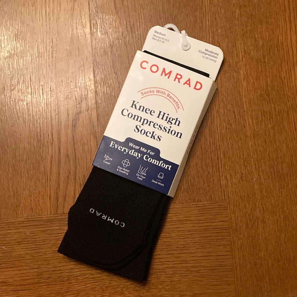 Black Knee High Compression Socks